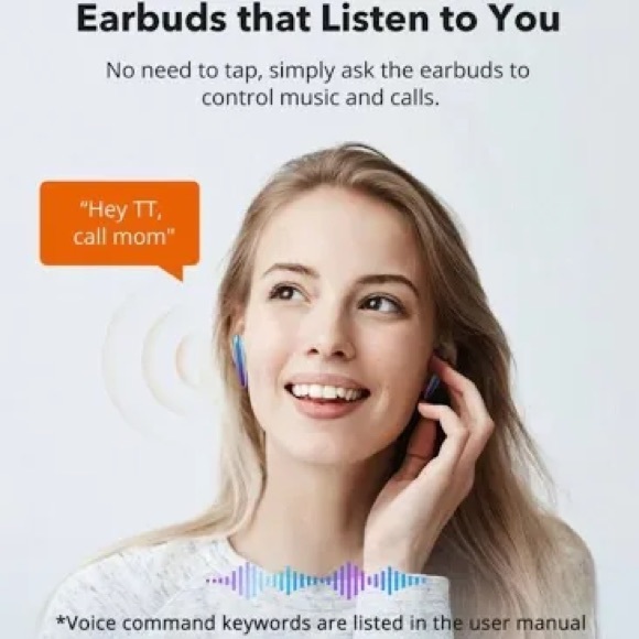 TWS SoundLiberty 80, Bluetooth 5.0 Earbuds with AI Noise Canceling Mic*NEW* - Picture 12 of 13